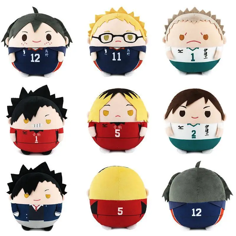 

Anime Haikyuu!! Kageyama Yu Kenma Shoyo Tooru Koushi Keiji Kuroo Atsumu Tsukishima Kiyoomi Plush Doll Pendant Toys