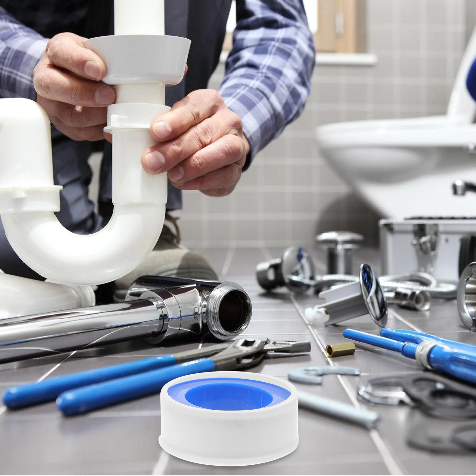 

10pcs Ptfe Sealant Heavy Duty For Pipe Repair Waterproof Plumbers Thread Seal Joint Tape Duct Tape Outdoor Use