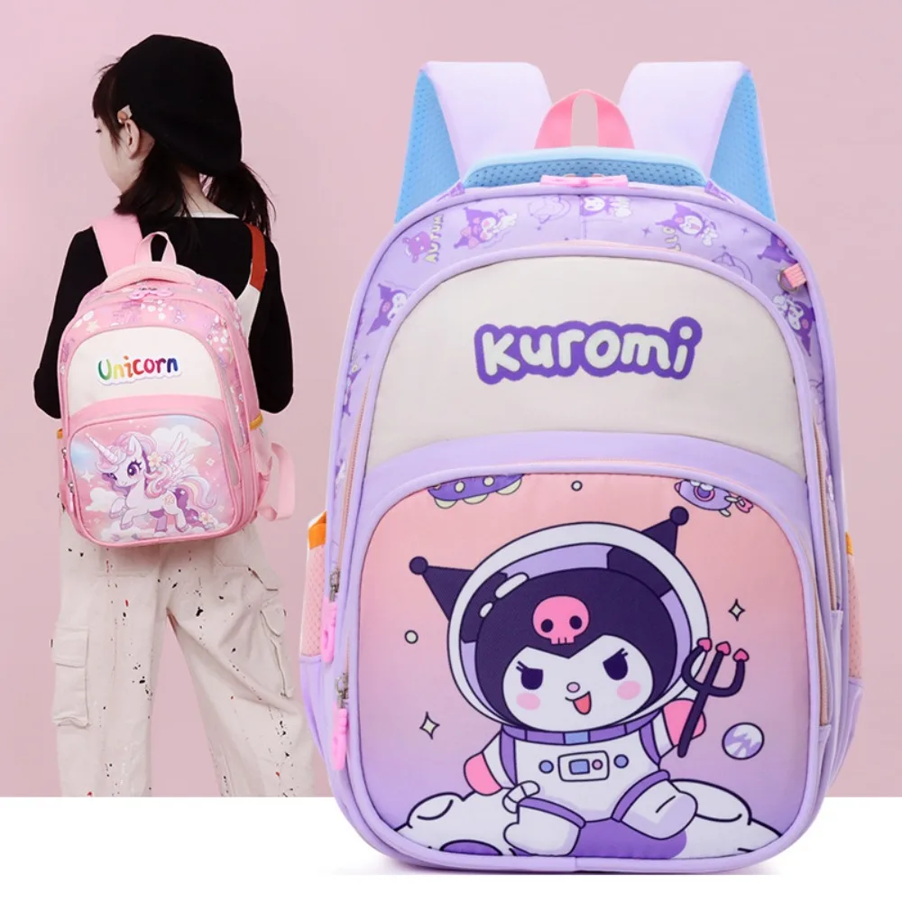 Exquisite Cartoon Students Backpack Load Reduction Spine Protection Large Capacity Waterproof School Bags Kids Gifts in Stock