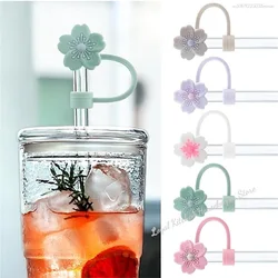 Straw Cover Cap for Stanley Cup Reusable 10mm Silicone Straw Topper Compatible With 30&40 Oz Tumbler Dust-Proof Straw Tips Lids