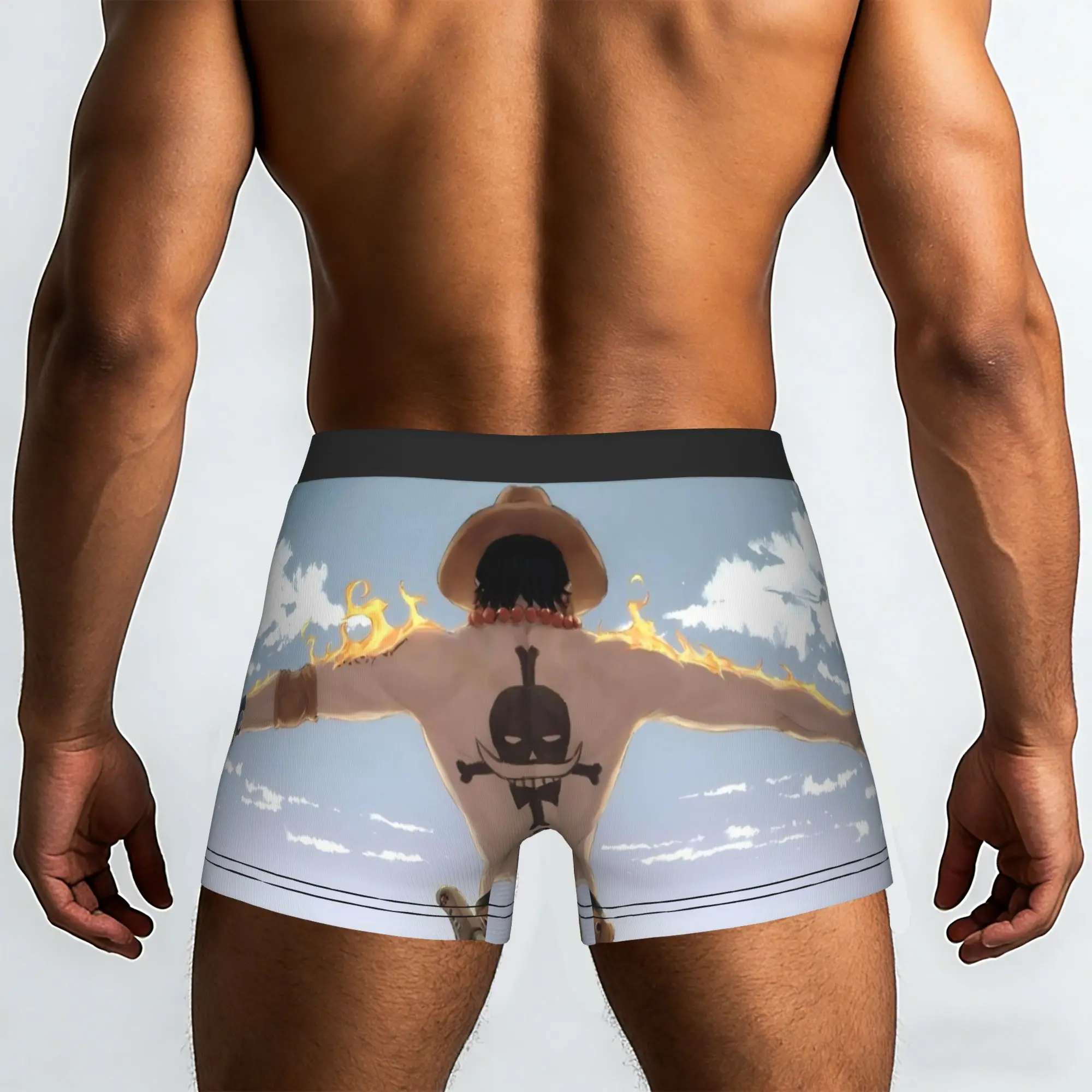ACE ace One Piece Underpants Breathbale Panties Male Underwear Ventilate Shorts Boxer Briefs
