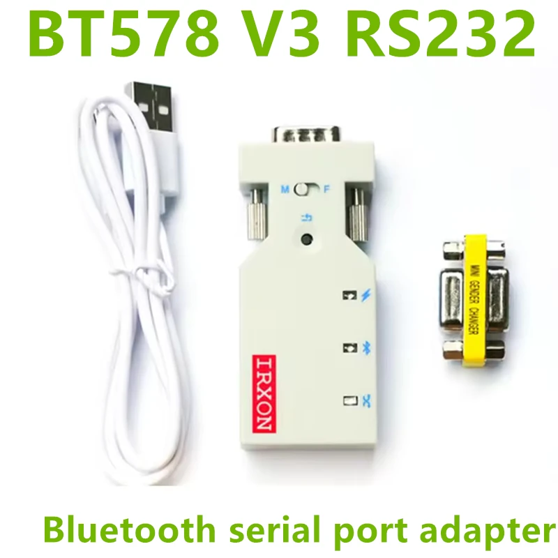 Adaptador Bluetooth De Puerto Serie IRXON BT578 V3 RS232, Modo Dual SPP+BLE, Carga Tipo C