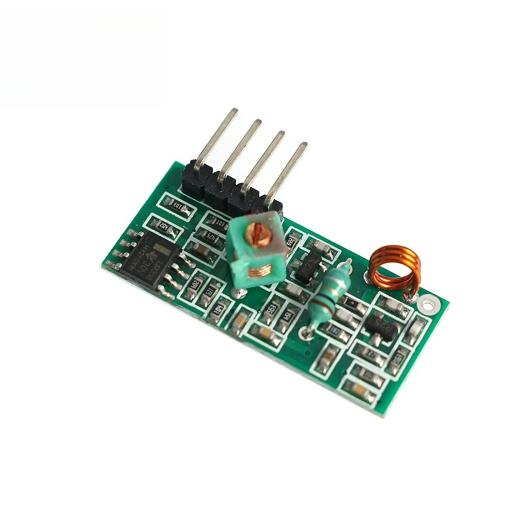 315 ميجا هرتز وحدة تجديد فائقة 433 ميجا هرتز وحدة إرسال لاسلكية للترددات اللاسلكية ومجموعة الاستقبال تيار مستمر 5 فولت لاردوينو