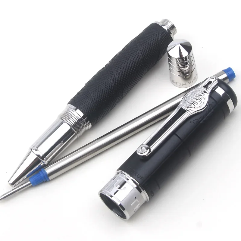 إصدار محدود من قلم حبر جاف ذو طابع أسود مشهور، جل عالي الجودة، أدوات مكتبية للكتابة على الأعمال، هدية كتابة سلسة