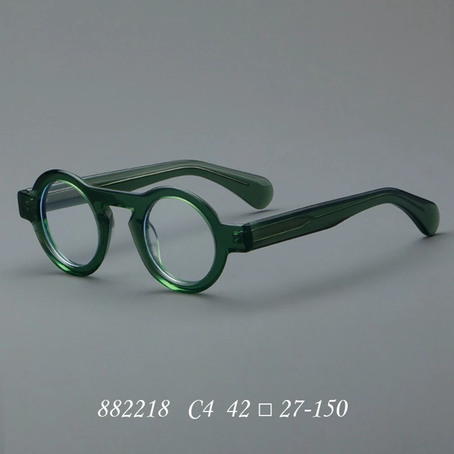 Men's Spectacle Frame Women Anti-Blue Light Style Glasses Clear Lens Brand Designer Female Acetate Frame Vintage Eyeglasses