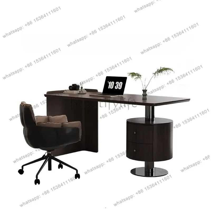 

Wooden Storage Luxury Office Desk Modern Drawers Designer Organizer Standing Computer Desks Laptop Writing Biurko Furniture