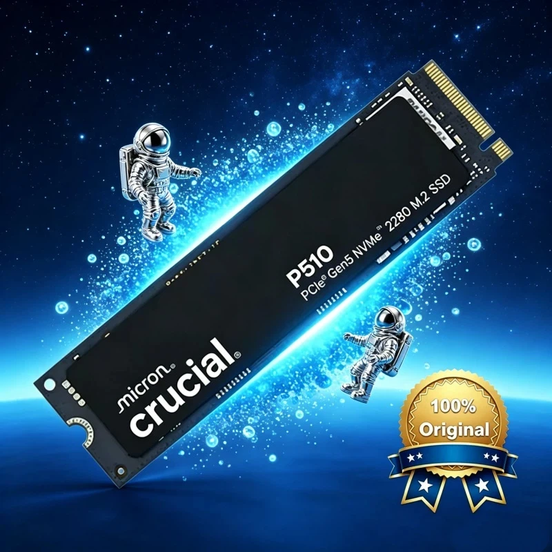 

Premium M.2 2280 P510 1TB NVMe SSD PCIe 5.0 | 11000MB/s Read, 9500MB/s Write - New Upgrade for Crucial P3 Plus