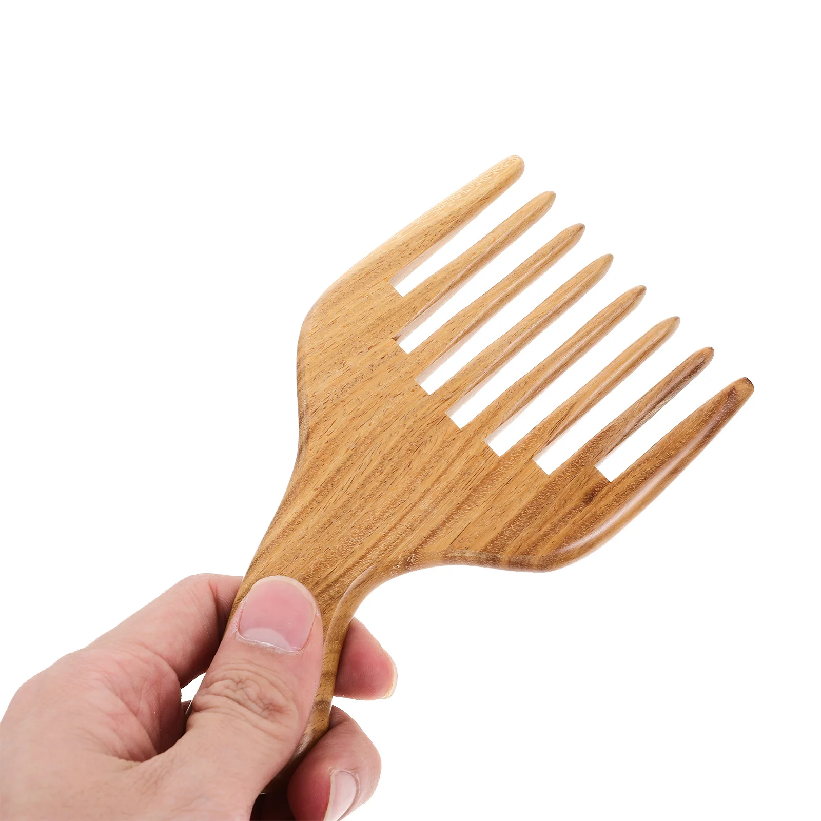 

Green Sandalwood Handmade Solid Wide Tooth Wooden Hair Comb For Massage Aromatic Natural Wood Smell Sandalwood Hair Comb