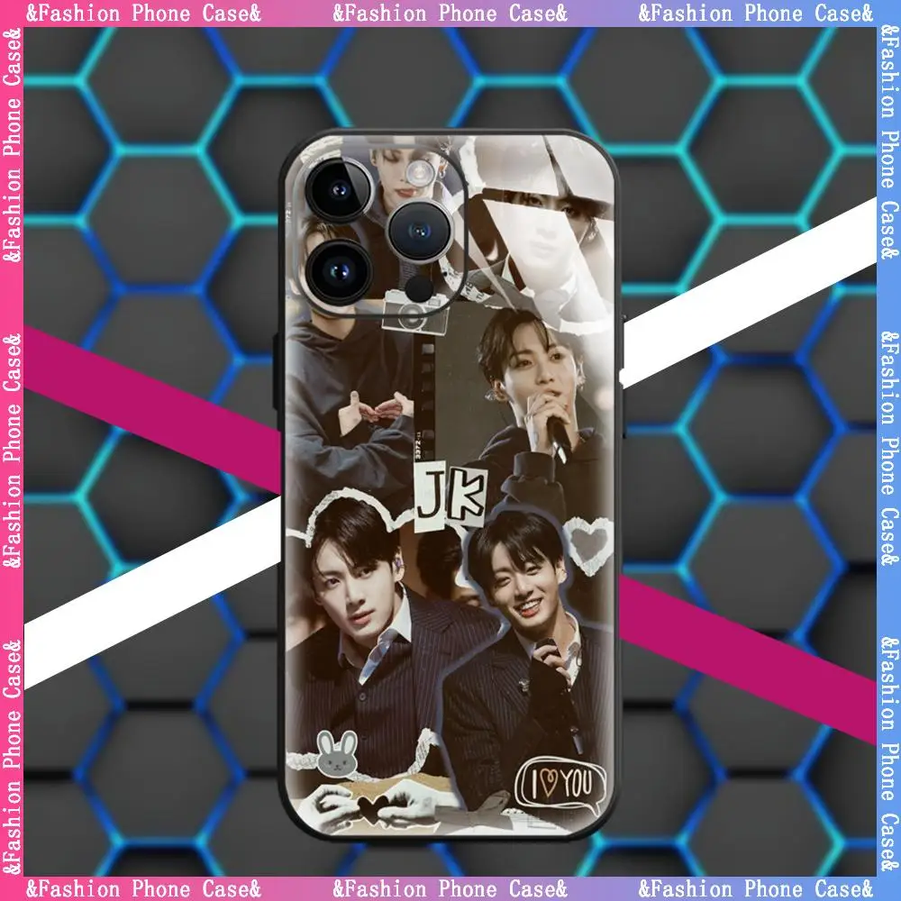 COOL J-JungkookS KPOP funda de teléfono AG acrílico cuidado suave para iPhone 17 air 16 e 15 14 13 12 11 Plus Mini Pro Max