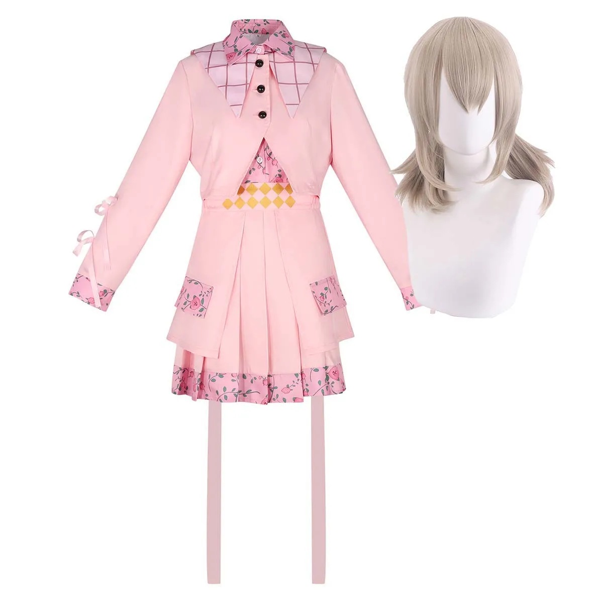 

Women Project Sekai Virtual Singer Azusawa Kohane Cosplay Pink Costume