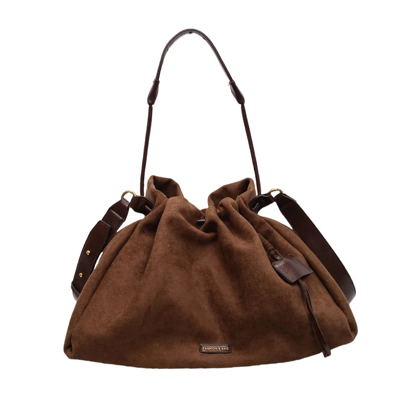 DHL30pcs Shoulder Bags Women Satin finish Plain Large Capacity Foldable Decoration Drawstring Handbag