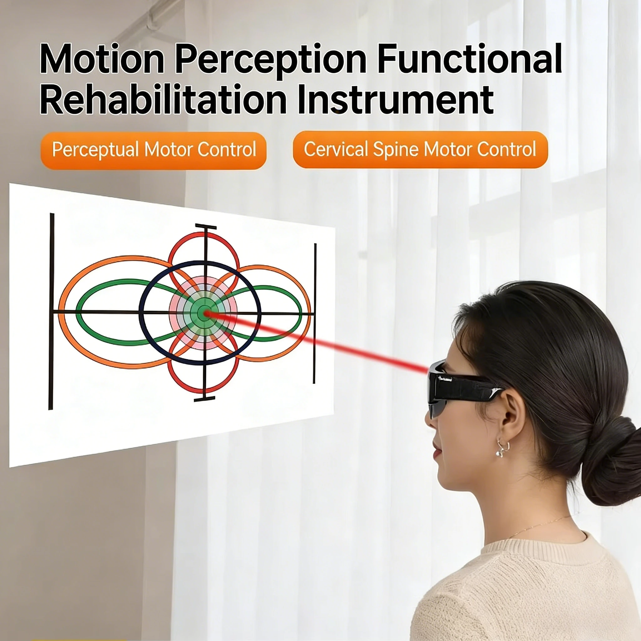 

Motion Sensing Rehab Trainer – Brain Nerve Assessment, Neck, Back & Limb Training with Laser Headlight