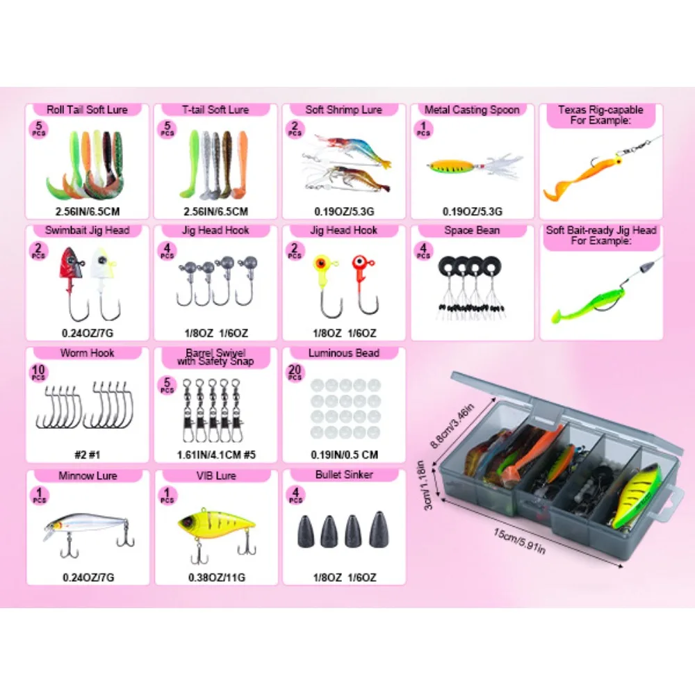 Combo Pesca Agua Salada Rosa Goture – Caña, carrete y señuelos - imagen 5