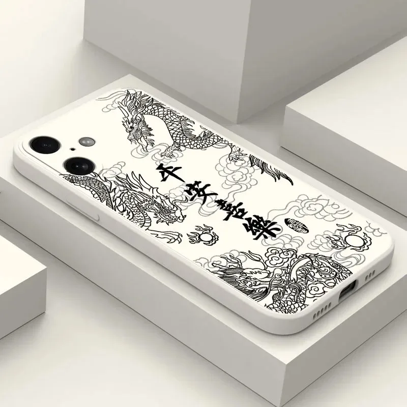 Fashion Chinese Dragon Phone Case For Xiaomi Redmi 15 15C 14C K60 13C 13 12 10 A1 A2 A3 10C 12C K40 9T 9A 8 K30 4G 5G Back Cover - view 6