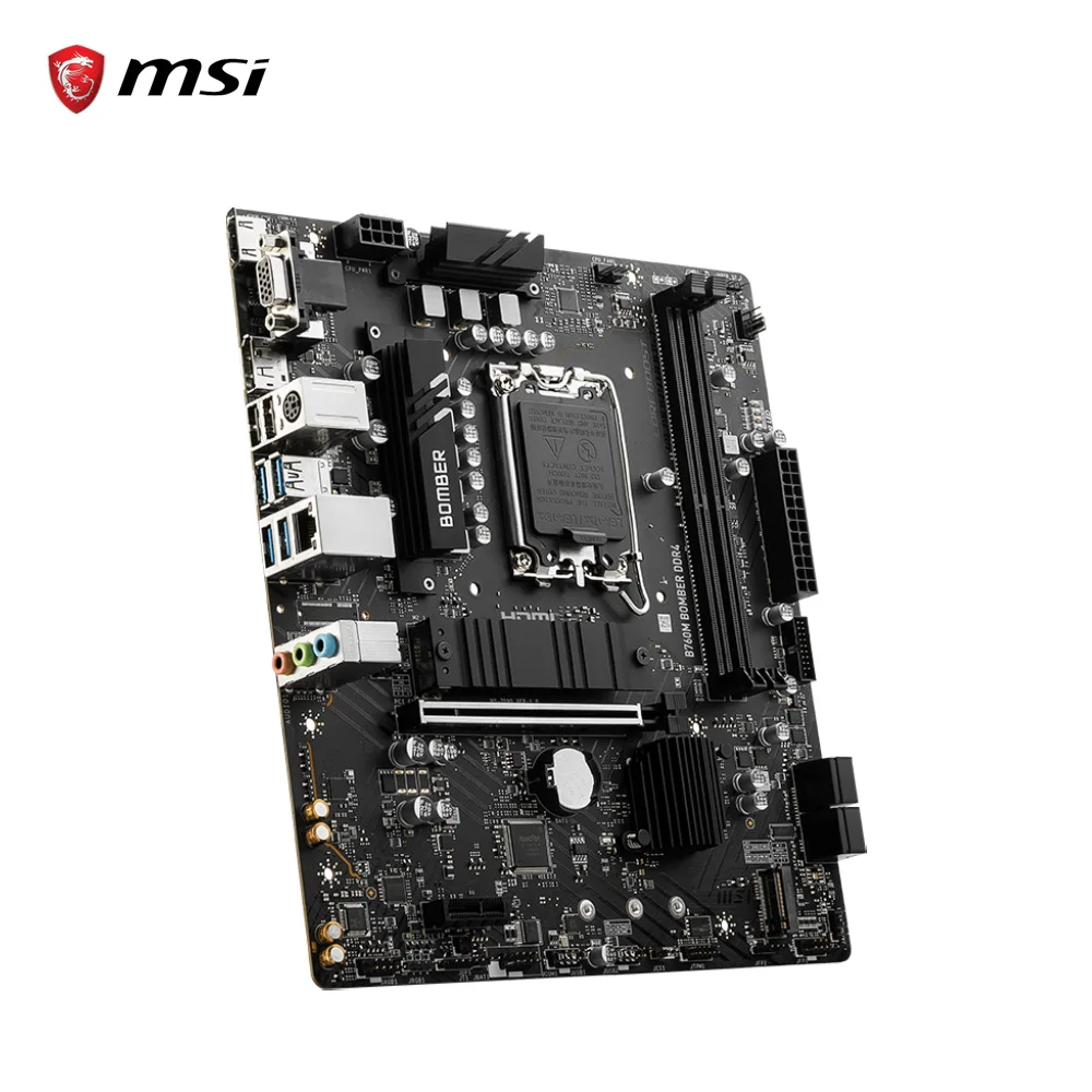 MSI B760M BOMBER DDR4 New Motherboard 64GB LGA 1700 M.2 SATA III Intel B760 PCIE4.0 Support Intel Processor Gaming placa mae