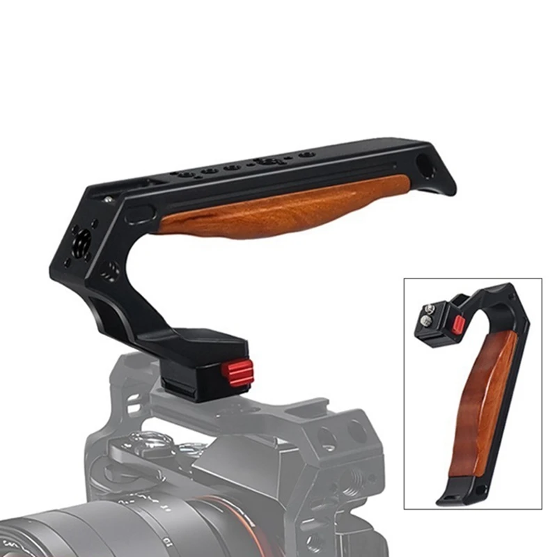 Poignée de transport supérieure pour photographie, poignée de pot en bois, positionnement 1/4 Ale, 6 000 poignées, universel, C, 1 ensemble