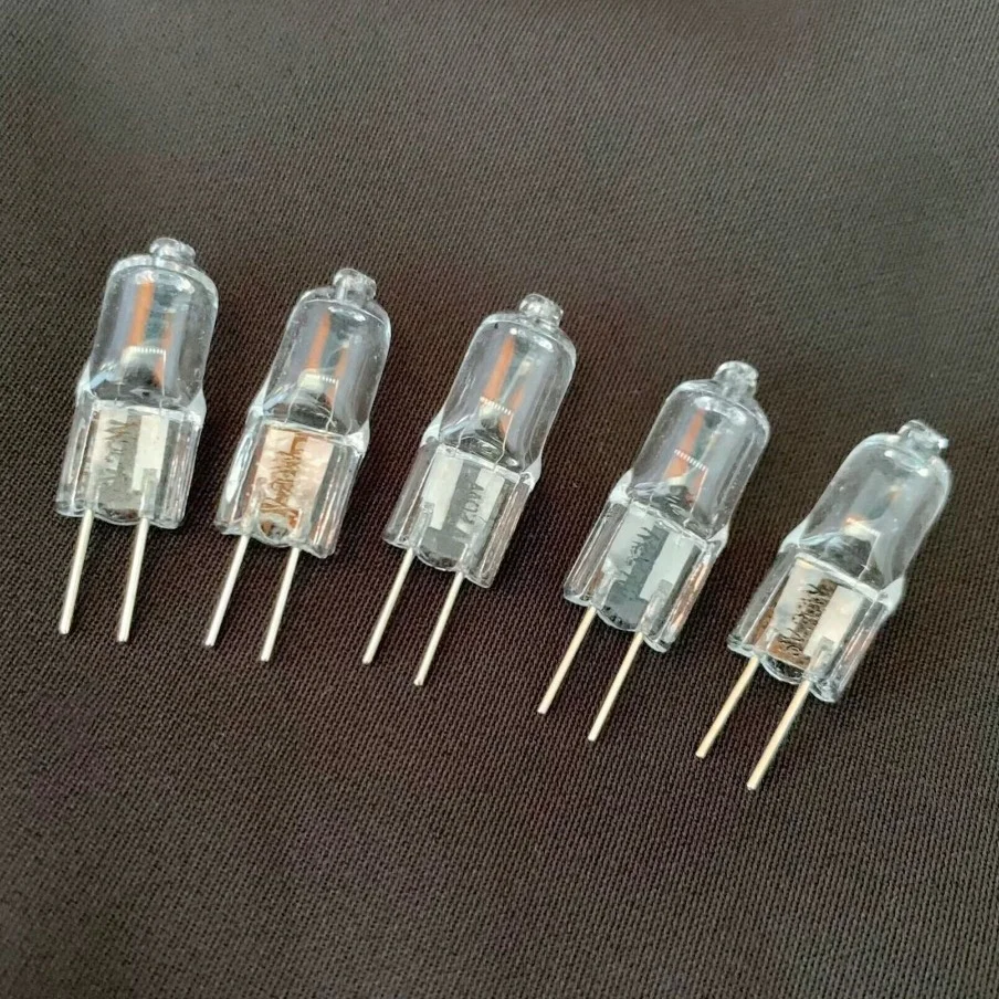 10 PCS 6V G4 Halogen Lamp Bulb Beads 5W 10W 15W 20W 25W 30W Microscope Accessory