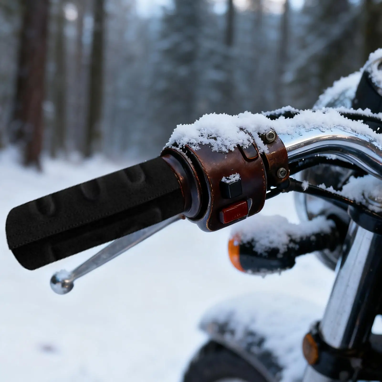 Heated Motorcycle Grips USB Powered Winter Cycling Hand Heater Motorcycle Heated Grips Cover for Winter Cold Weather Scooter view 4