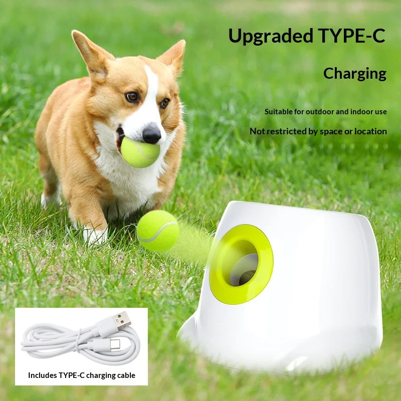 Lanzador automático recargable de pelotas para perros antiaburrimiento - imagen 4