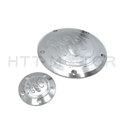 Derby Timer Cover Flame for Harley Davidson Dyna Sportster Street Bob XL 883 1200 Chrome Motorcycle Accessories