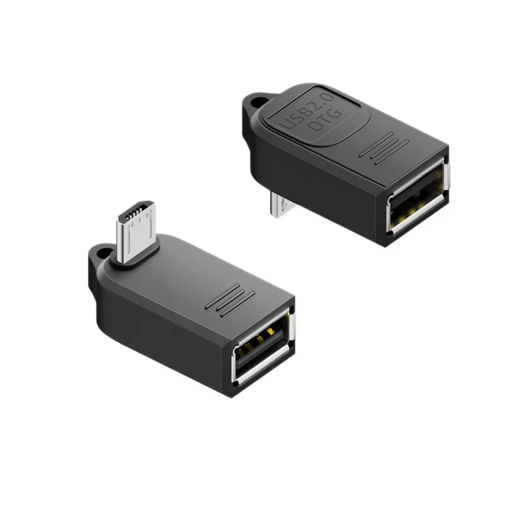 Adaptador Micro USB OTG para Transferencia de Datos, Compatible con Carga de Teléfonos y Tabletas, Mini USB a USB-A, Conector Universal Plug and Play