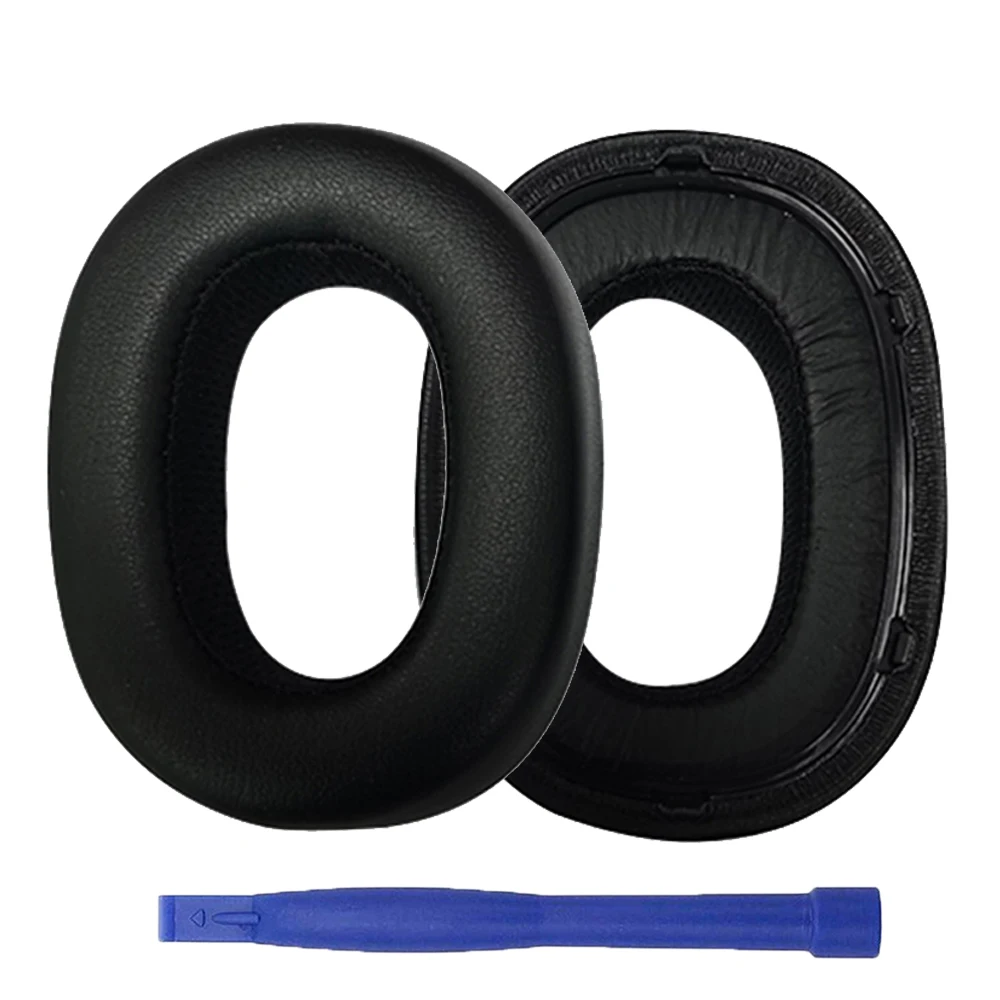1 par de substituição almofadas de couro proteico almofadas de ouvido capa de almofada muffs peças de reparo para akg n700nc n700ncm2 fones de ouvido sobre a orelha
