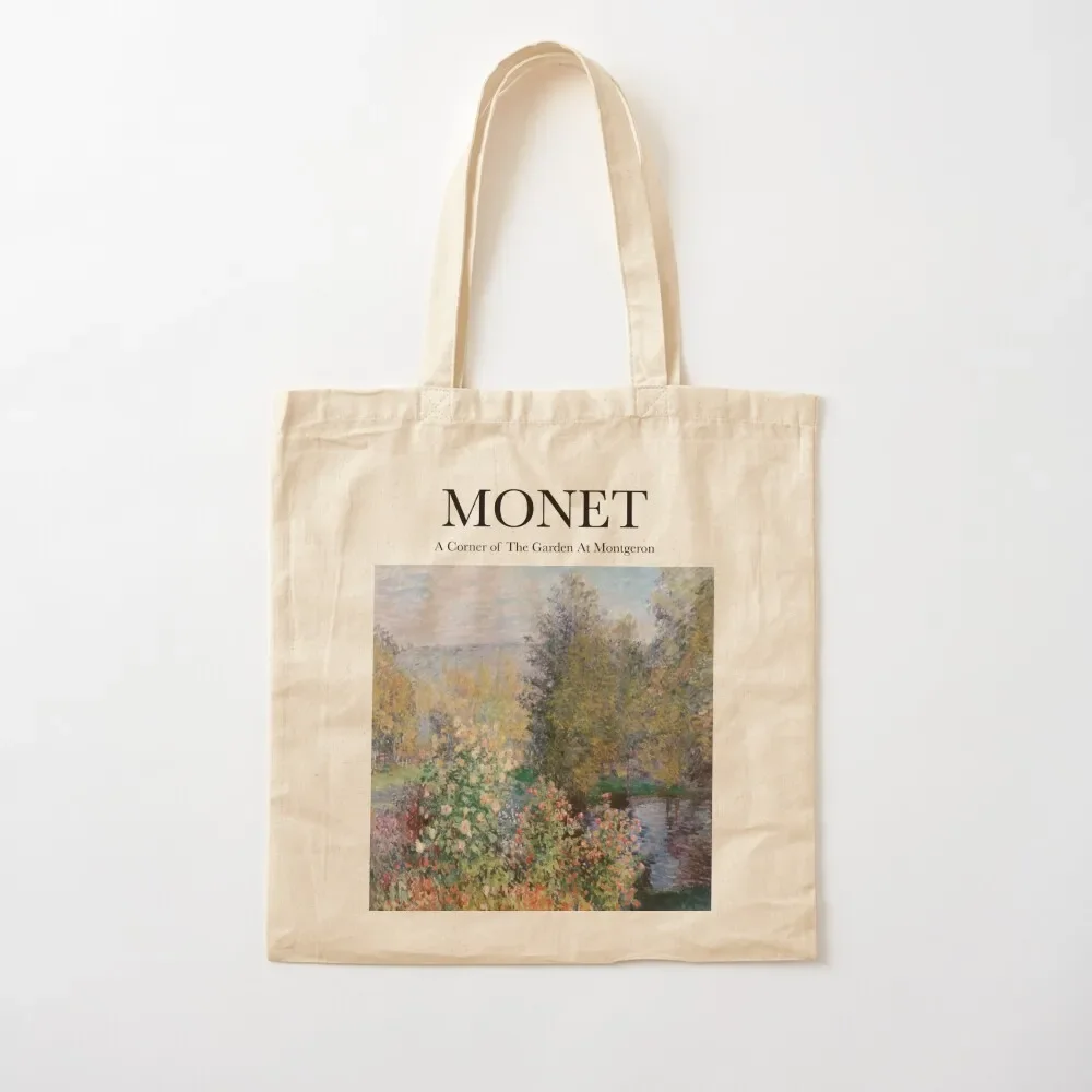 

Monet - A Corner of The Garden At Montgeron Tote Bag tote bag university ecological bags Canvas Tote Bag