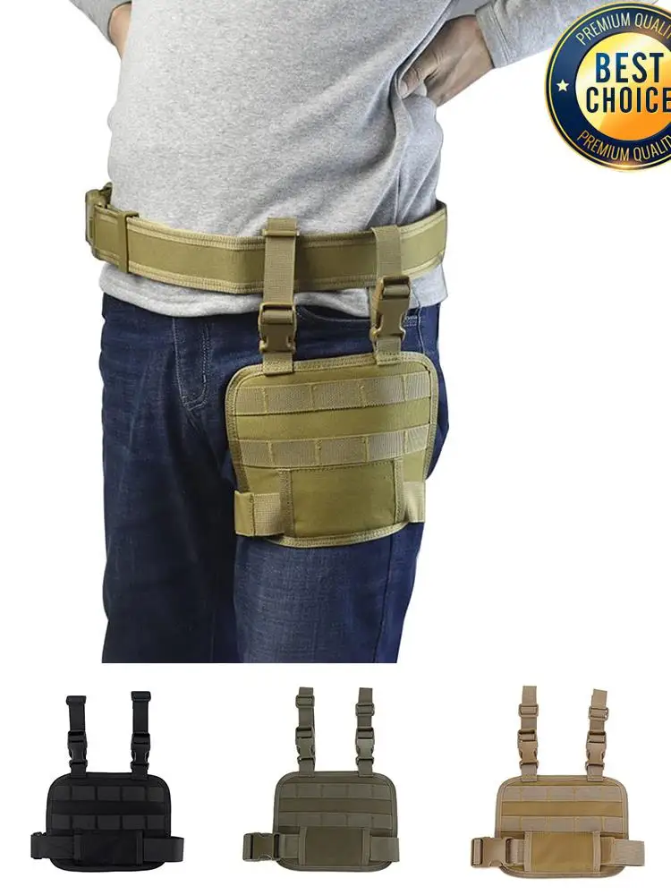 1000D Tactical Drop Leg Platform MOLLE Adjustable Drop Leg Panel Thigh MOLLE Rig with Adjustable Belt & Thigh Straps