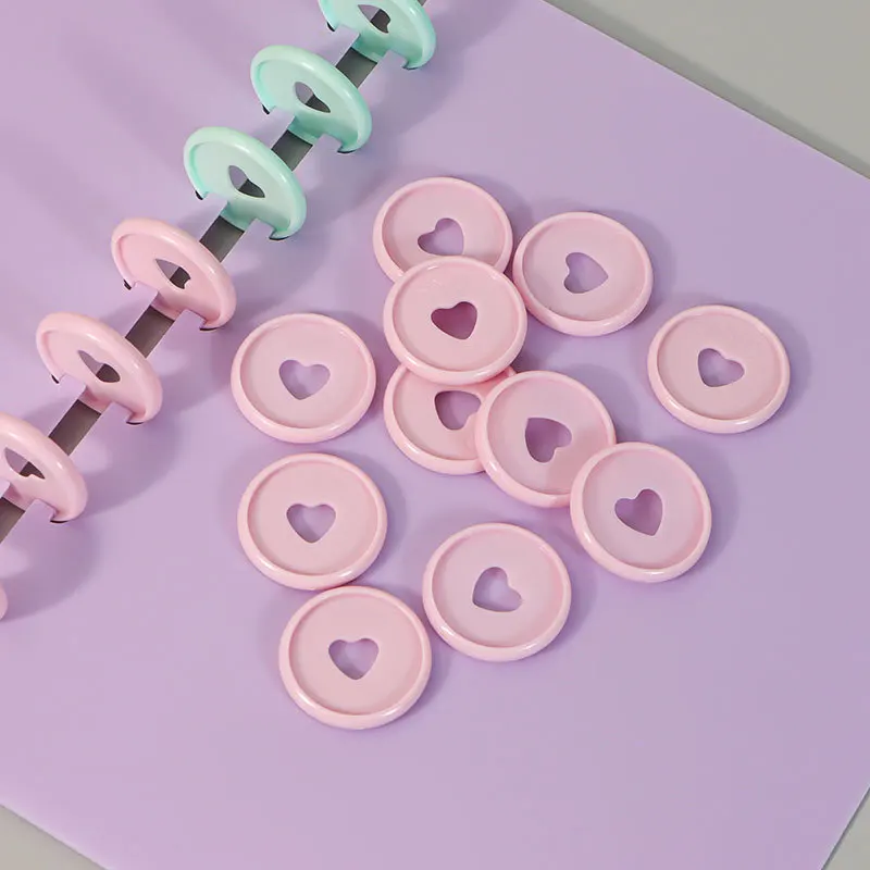 50 Pz 19mm/28mm/32mm Dischi Fungo Foro Raccoglitore Anello Discbound Planner Raccoglitore ad anelli Raccoglitore a petto Disc Planner Rilegatura Dischi