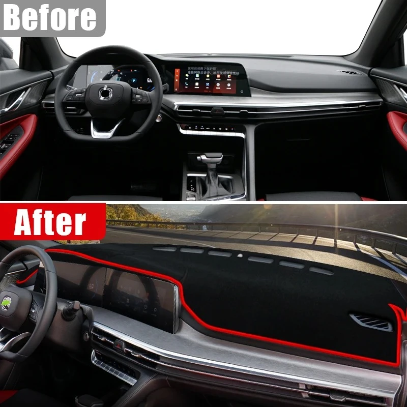 

Для Changan CS35 Plus 2021 2022 2023, чехол для приборной панели автомобиля, избегайте света, козырек от солнца, анти-УФ-защита, нескользящий чехол, коврик, аксессуары