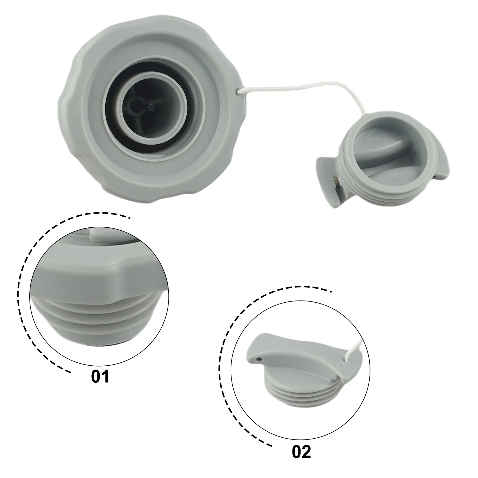Para duraplus spa para p06757 tampa de parafuso de inflação para fácil configuração para manutenção de spa tampa deflação de vedação segura cinza