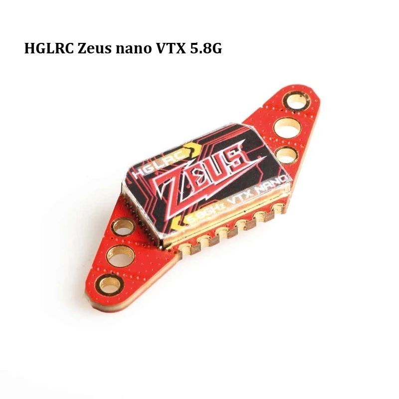 

NEW HGLRC Zeus nano VTX 350mW FPV 5.8G 2.4g 40CH Built-in Microphone 16/20/25.5mm Hole For RC FPV Transmitter VTX Multicopter