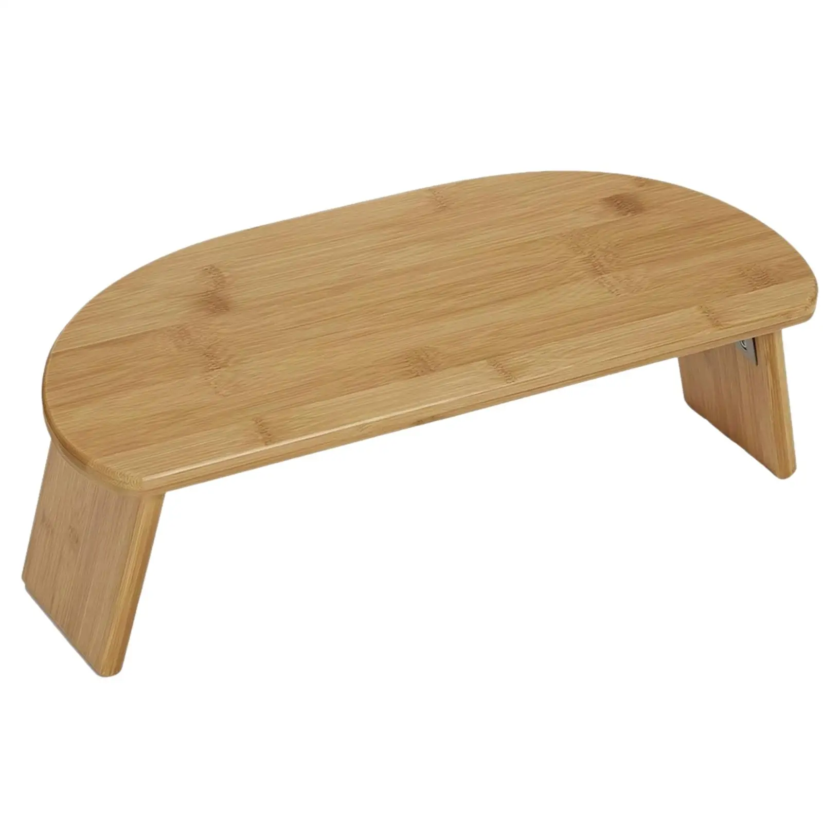 Ergonomic Bamboo Folding Stool for Meditation Low Profile Wooden Bench with Flat Top Seat for Upright Posture Contemplative
