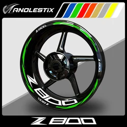 AnoleStix Reflective Motorcycle Wheel Sticker Hub Decal Rim Stripe Tape For Kawasaki Z800