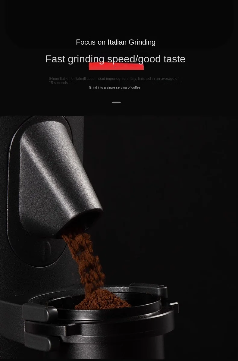 CAFOVO G64F Variable speed Coffee Bean Grinder Machine 64mm Burr Espresso Coffee Grinder Electric Quantitative Grinder