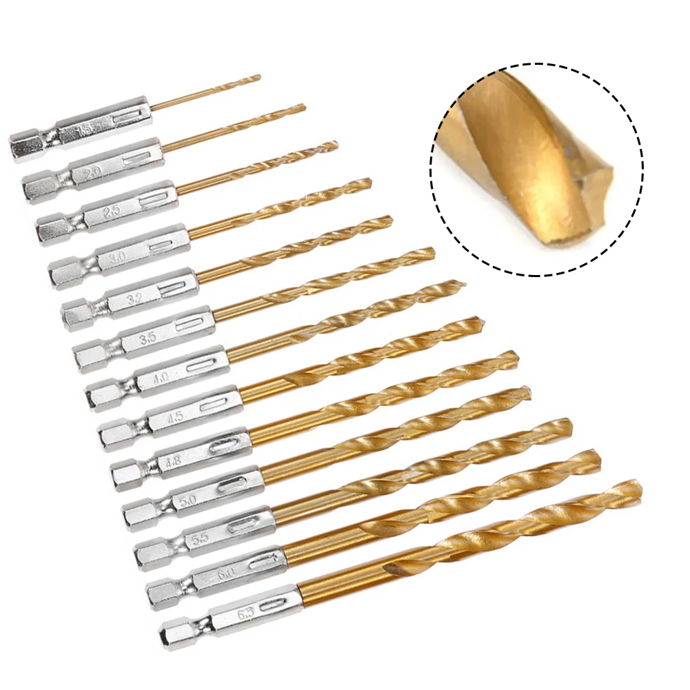 응용 분야 얇은 판재 고속도강 사양 견고한 적용 HSS 드릴 비트 세트 육각 핸들