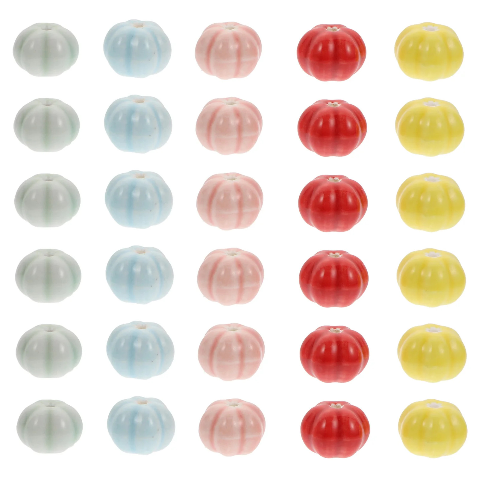 40 قطعة حبات اليقطين السيراميك الملونة Diy بها بنفسك صنع المجوهرات النتائج للأساور والقلائد لوازم الحرفية ديكور هدايا الهالوين #6