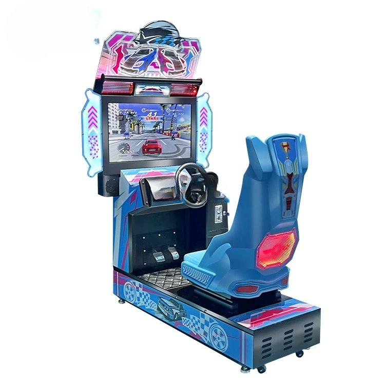 

3d Video Electronic Dynamic Car Driving Experience And Racing Simulator Coin Operated Arcade Machine For Sale