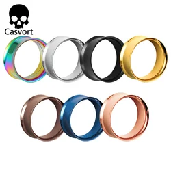 Casvort 2 PCS Screw Ear Gauges Tunnel Plug Ring Expander Studs Stretchers Fashion Body Piercing Jewelry Pair Selling