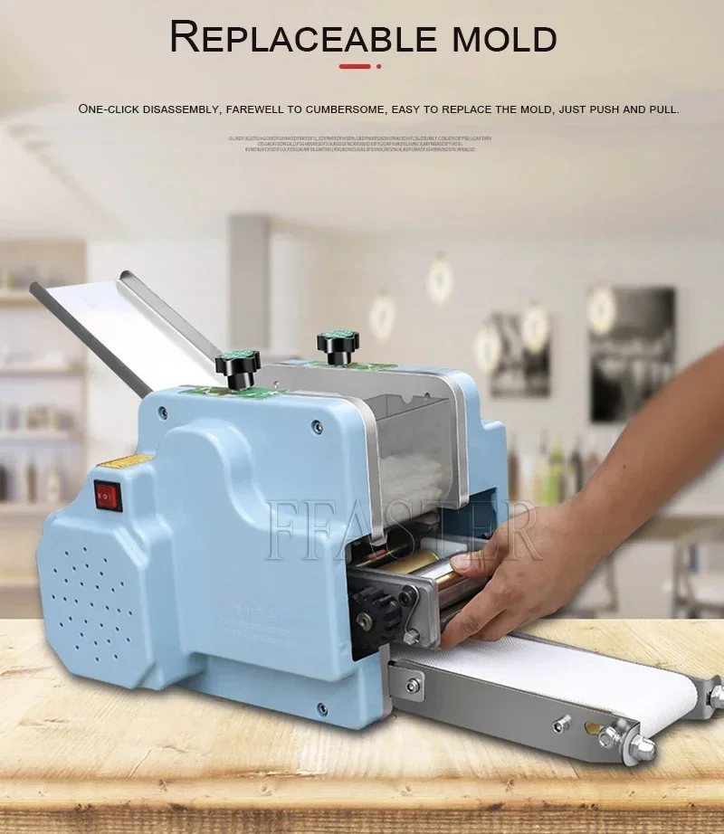 

Full Automatic Dumpling Skin Machine Commercial can Switch mold Bun Shaomai Wonton Skin Making Machine