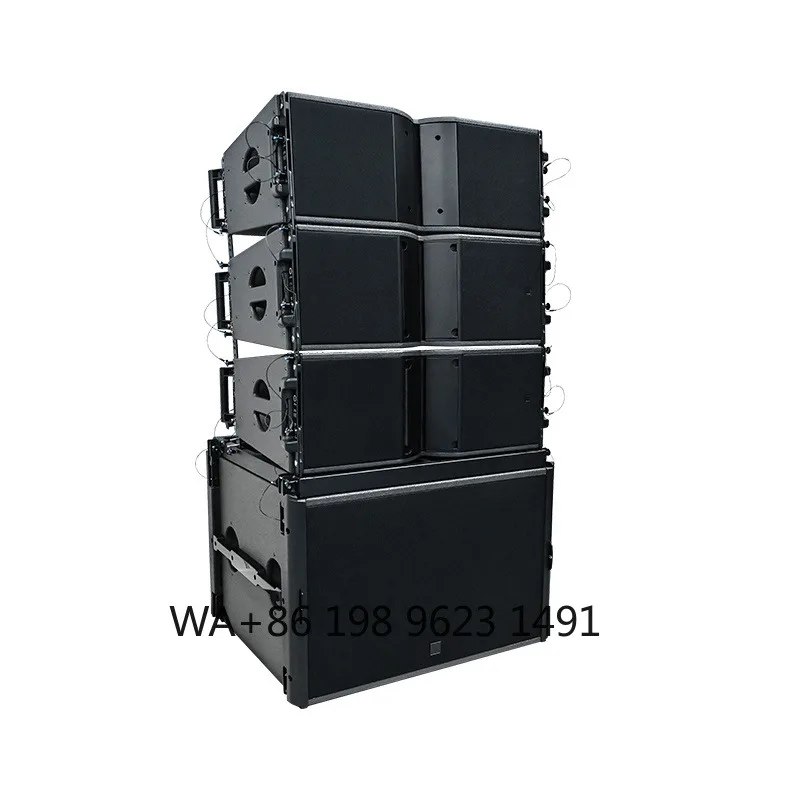 Powered Dual 10 Inch Line Array Speakers Sound System Matched with 18 Inch Subwoofer Professional Stage Audio Equipment