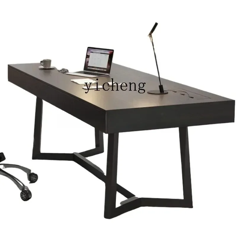 CZ-27  Desk All Solid Wood Long Strip Boss Office High-end Home Senior Computer Book