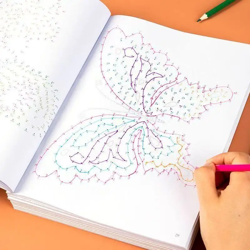 Magic Line Concentration Maze Training Book Practice Copybook Pen Control Training Digital Connection Drawing