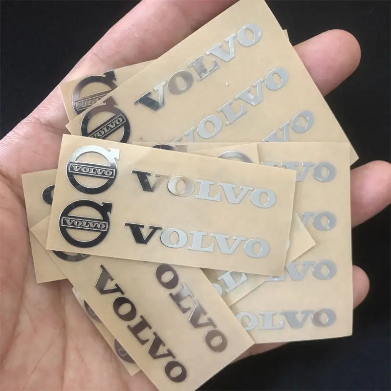 For Volvo Xc60 Xc90 V40 V60 3D Metal Emblem Sticker Car Interior Decoration Styling Decals For Volvo Polestar AWD V50 S60 XC60 S - view 3
