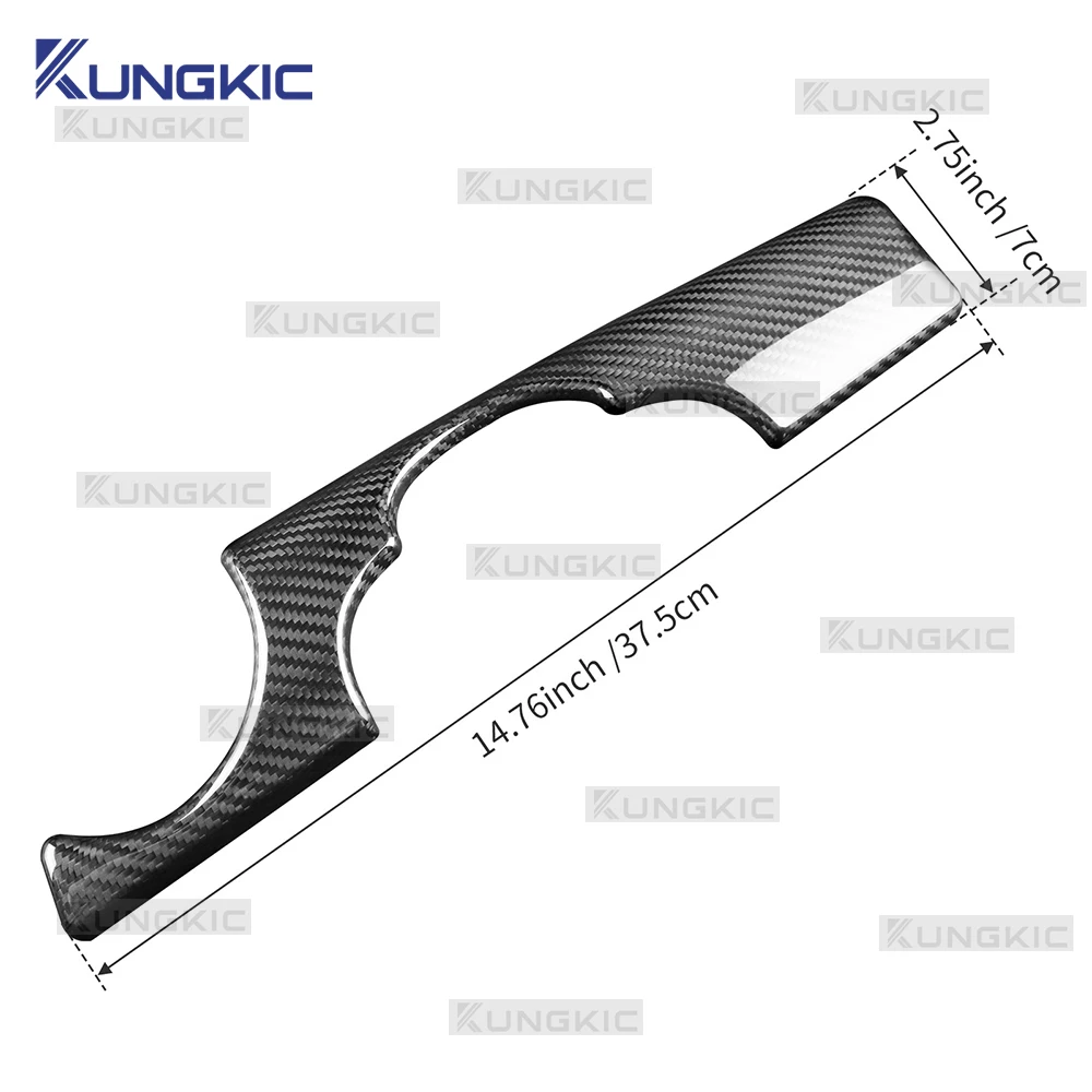 Hard Dry Carbon Fiber For MINI R55 R56 R57 R58 R59 2007 2008 2009 2010-2015 RHD Car Speedometer Instrument Lower Panel Sticker