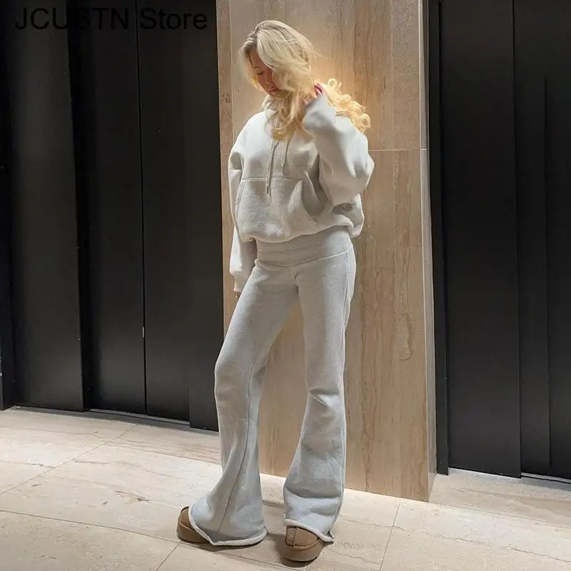 سراويل منخفضة الارتفاع رمادي سليم Sweatpants النساء اللياقة البدنية طماق Y2K Sweatpants عادية متوهج السراويل الرياضية الركض بنطلون #2