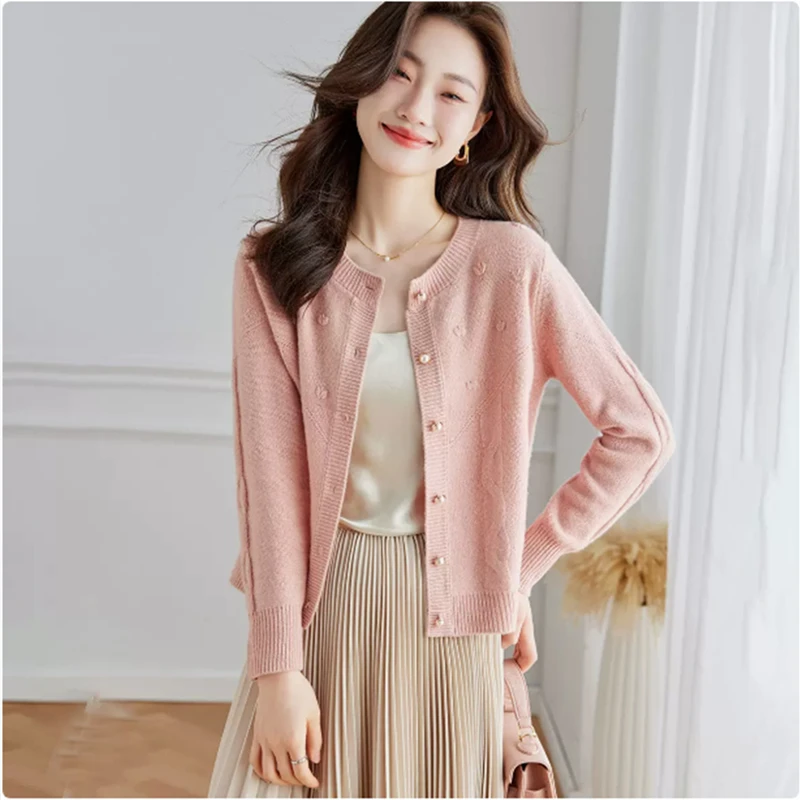 Macio aconchegante malha aberta cardigan primavera outono outerwear torção flor lã tomada bens longo sve redondo ne ort sle