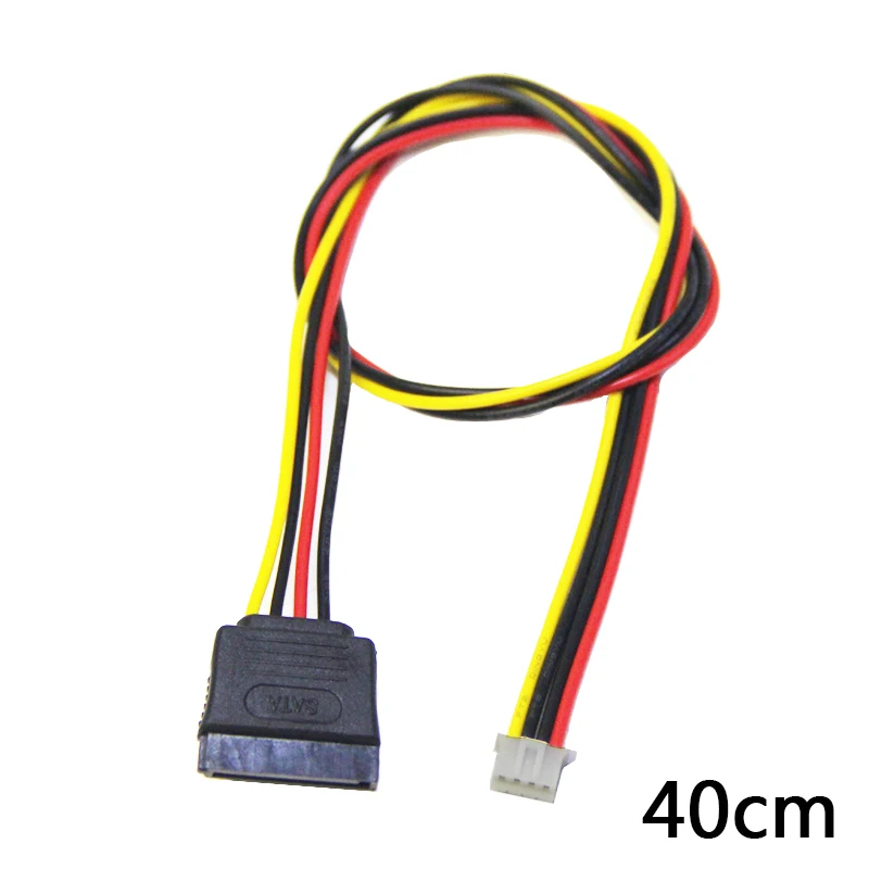PH2.0mm 4 pines a SATA tipo pequeño a 15 pines SATA HDD SSD SATA Cable de alimentación 20AWG para cable Industrial 12V GND GND 5V PW
