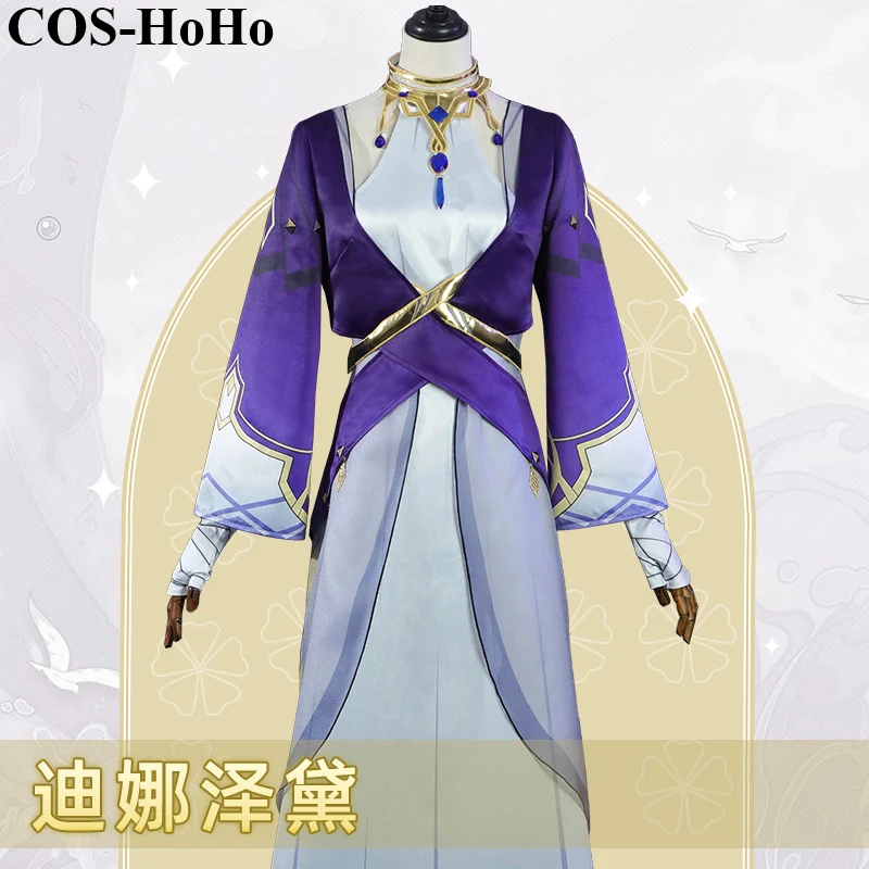 

COS-HoHo Anime Genshin Impact Dunyarzad Game Suit Cosplay Costume Gorgeous Dress Uniform Halloween Party Outfit Women XS-XXL