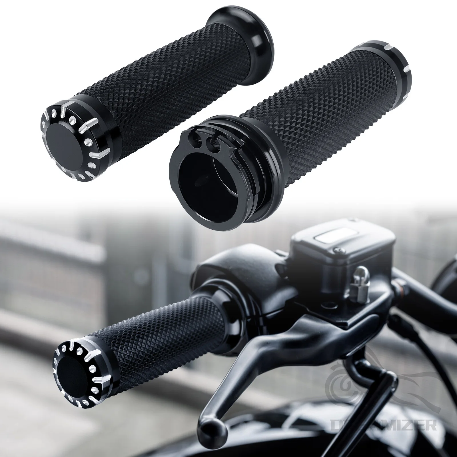

Motorcycle 1"25mm Hand Grips Handle Bar For Harley Touring Road Street Glide Sportster 883 1200 72 XL Dyna VRSC Softail Custom